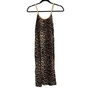 NWT Azz Leopard Print Maxi Dress Small